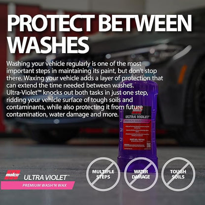 Malco Ultra Violet Premium Wash'n Wax – Best 2-in-1 Car Wash and Wax/Cleans and - Image 7