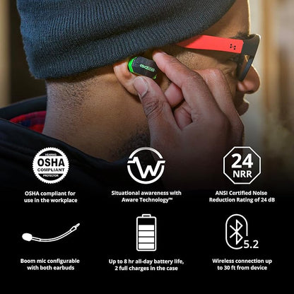 ISOtunes ULTRACOMM Aware Hearing Protection: True Wireless Bluetooth Hearing - Image 4