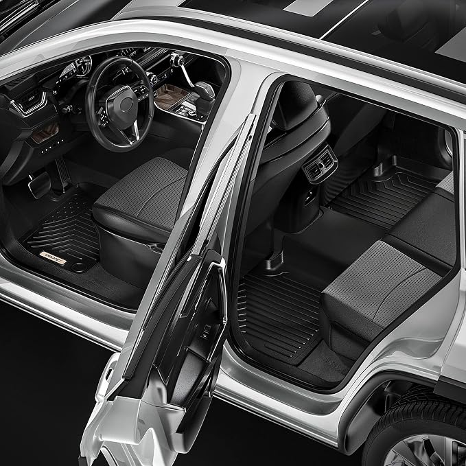 OEDRO Floor Mats Fit for 2016-2024 Chevrolet Camaro, Unique Black TPE - Image 8