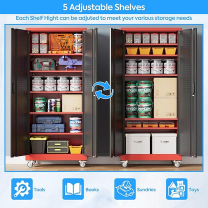 71" H×32" W×16" D Garage Storage Cabinet - Image 5