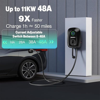 GRECELL Level 2 EV Wall Charger, ETL Certified 48A 11KW 240V J1772 Charger - Image 2
