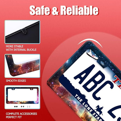 Beautiful Galaxy License Plate Frame Funny Universe License Plate Frames - Image 2