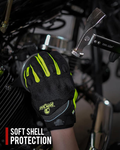 BORLENI Motorcycle Riding Gloves Touch Screen Full Finger Glove Motocross Road - Image 7