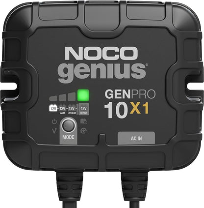 NOCO Genius GENPRO10X1: 1-Bank, 10A Onboard Battery Charger by NOCO