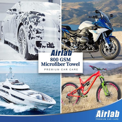 Airlab Microfiber Towels for Cars Wash Drying Thick Plush Cleaning Cloth Auto - Image 7