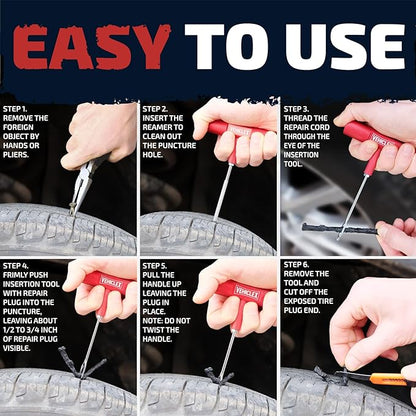 Vehiclex Tire Repair Kit for Plug and Patch - Image 5