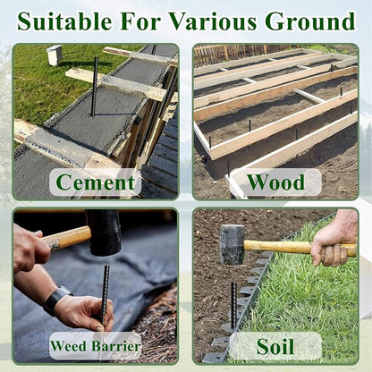 16 Inch Rebar Stakes 30 Pack Heavy Duty Ground Anchors - Image 4