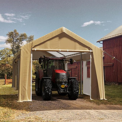 10x20ft Heavy Duty Carport Outdoor Canopy Portable Garage - Image 6