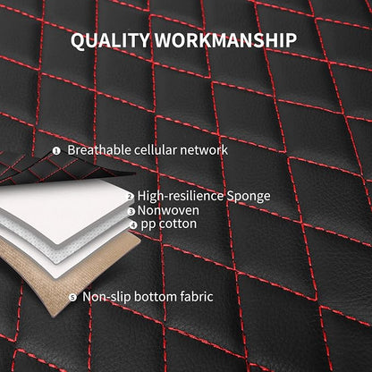 Car Seat Cover, Breathable and Waterproof Leather Seat Covers, Luxury PU - Image 7