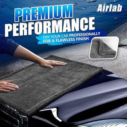 Airlab Microfiber Towels for Cars Wash Drying Super Absorbent Cleaning Cloth - Image 2