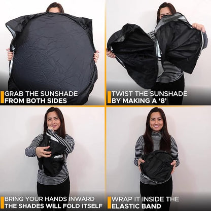 EcoNour Foldable Car Windshield Sunshade | Sun Shade - Image 7