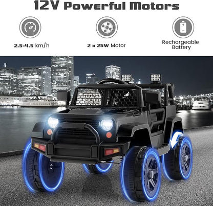 OLAKIDS Kids Ride On Truck, 12V Electric Vehicle Jeep Car - Image 3