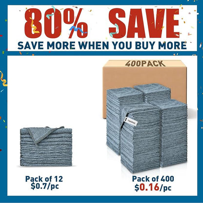 Microfiber Cleaning Cloths Bulk Pack-400 Pack, Microfiber Towels Bulk, Towels - Image 2