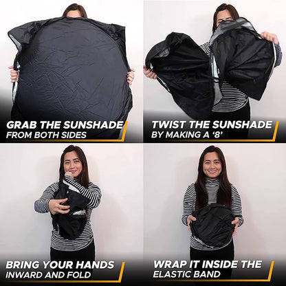 EcoNour Jeep Windshield Sunshade | Sun Visor - Image 5