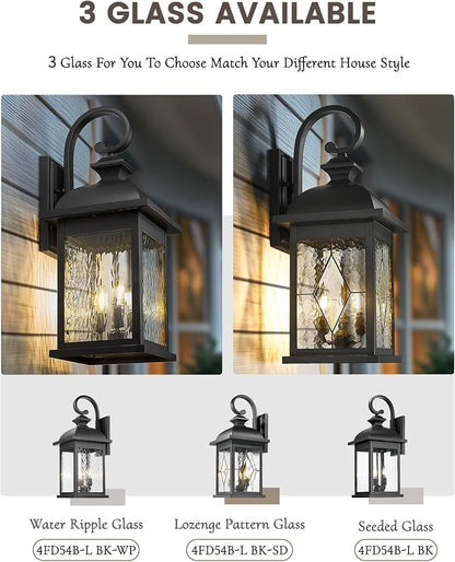 FEMILA 26" Outdoor Wall Light, Large Exterior Wall Lantern - Image 6