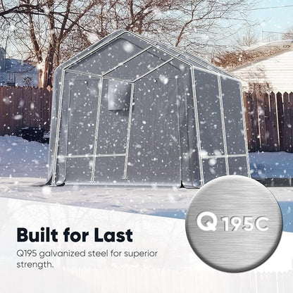 Quictent Heavy Duty 8x12FT Carport Shelter - Image 2