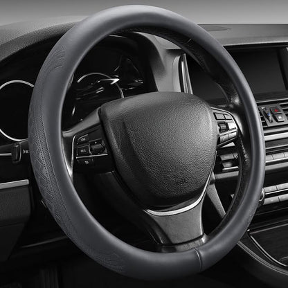 【2025 Model】 Real Cowhide Steering Wheel Cover by PJBTVZ