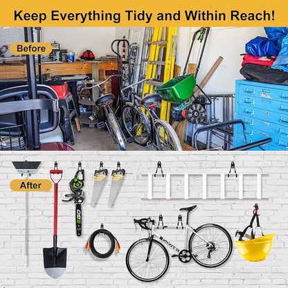 Garage Hook Heavy Duty Wall Storage Hangers, 18 Pack Garage Storage Hooks Steel - Image 7