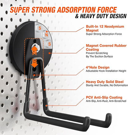 4 Pack Large Strong Magnetic Hooks - Image 2