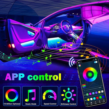 WEBUPAR Dreamcolor 6 in 1 Car LED Strip Lights - Image 4
