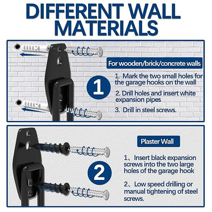 3-H Garage Wall Hooks 28 Pack, Garage Hooks Heavy Duty - Image 4