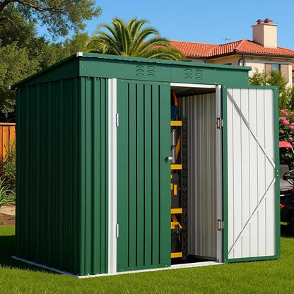 Bealife 6' x 4' Outdoor Storage Shed Clearance, Metal Outdoor Storage Cabinet by Bealife