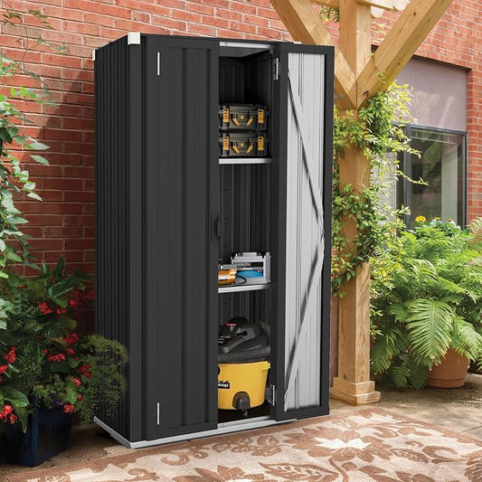 AECOJOY Outdoor Storage Cabinet, Outdoor Cabinets Waterproof by AECOJOY
