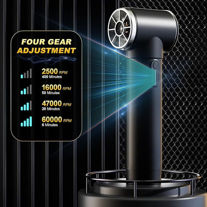 Oversize Turbo Dryer Blower for Car & Yard, 600W&50MM Cordless Electric Leaf - Image 5