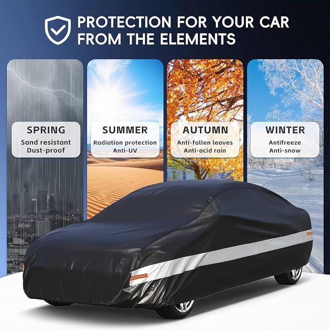 10 Layers Car Cover Custom Fit for Porsche 718, Waterproof All Weather for - Image 5