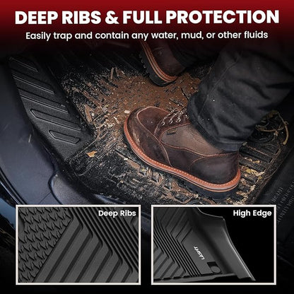 LASFIT Floor Mats for Acura MDX All Weather Floor Liner TPE Custom Fit Car Mats - Image 4