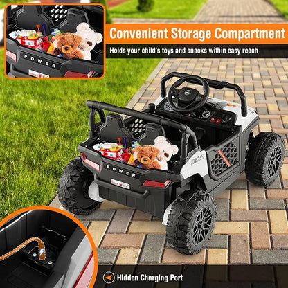 Costzon Kids UTV, 12V Battery Powered Electric Off-Road Car w/Remote Control - Image 4