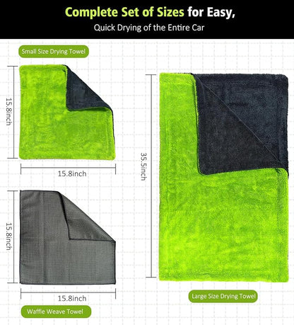 3 Pack Microfiber Towels for Car Detailing - Image 2