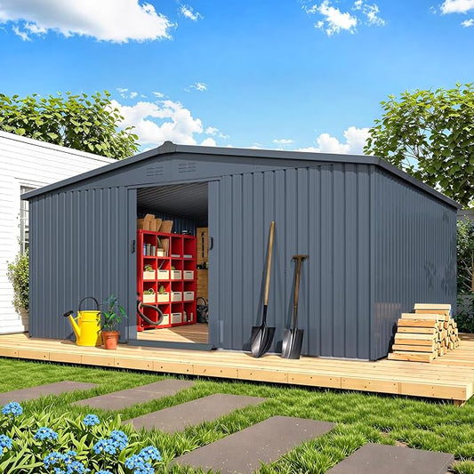AECOJOY 12' x 14' Outdoor Storage Shed by AECOJOY
