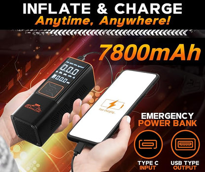 RoofPax Car Tire Inflator Portable Air Compressor 150 PSI Battery Powered 3x - Image 6
