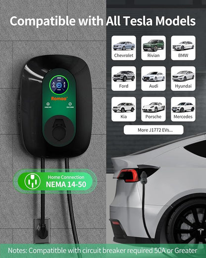 Level 2 EV Charger 40Amp, 240V Electric Vehicle Charging Stations, NEMA 14-50 - Image 3