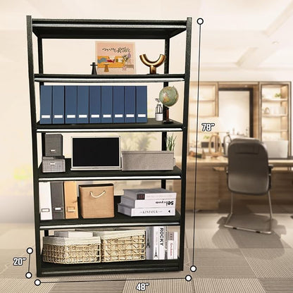 Rigma 5 Tier Garage Shelf, Heavy Duty Steel Shelving Unit, Adjustable Metal - Image 2