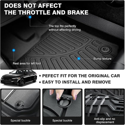 Powerty Floor Mats for 2022-2025 Honda Civic/2023-2025 Acura Integra - Image 3
