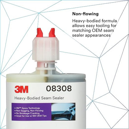 3M Heavy-Bodied Seam Sealer, Self-Mixing, Automotive Epoxy, 200 ml/6.75 fl oz - Image 4