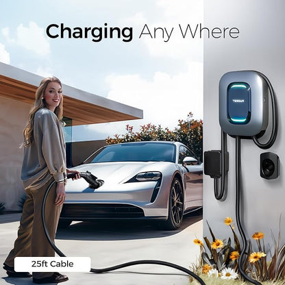 TESSAN Level 2 EV Charger, Hardwired Electric Vehicle Fast Charging Station - Image 4
