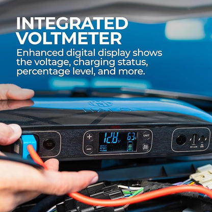HALO Bolt Ultimate 2 Portable Car Battery Jump Starter | 130 PSI Air Compressor - Image 2