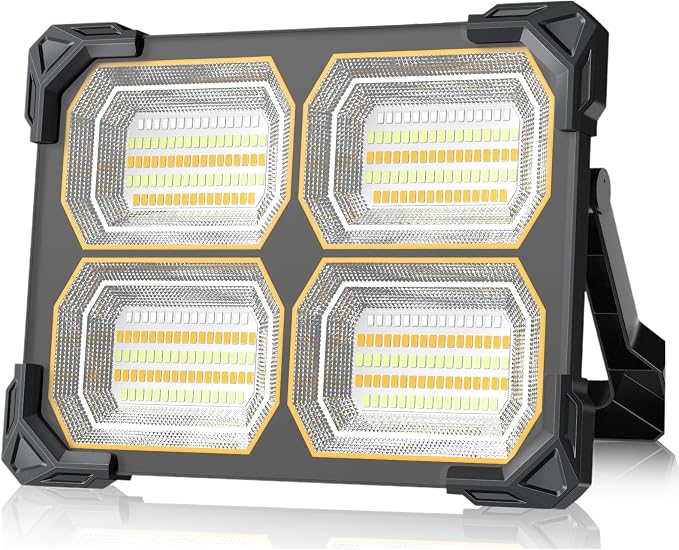 200W Led Work Light Rechargeable, 20000MAh Solar Portable Light, 20000LM by Sinear