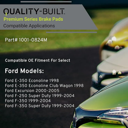 Premium Semi-Metallic Front Brake Pads Compatible - Image 3