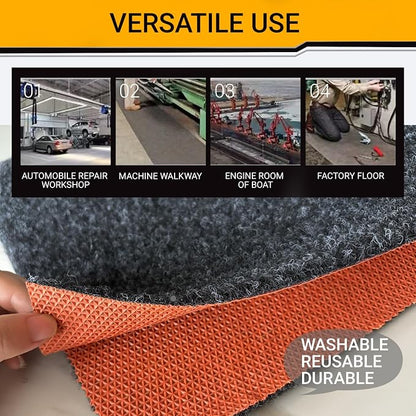 Oil Spill Garage Floor Mat, Heavy Duty 64" x 32" 8mm Thick Garage Mat - Image 7