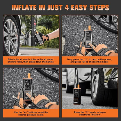 Saker Tire Inflator Portable Air Compressor - Image 8