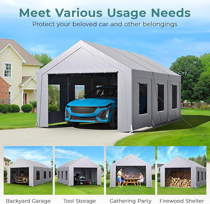 Carport 12x20 ft Heavy Duty, Car Port - Image 6