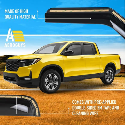 Extra Durable Window Deflectors in-Channel Window Visors Rain Guards Fit - Image 6