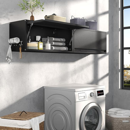 Metal Garage Wall Cabinet with Doors Side with Holes, Wall Mounted Metal - Image 8