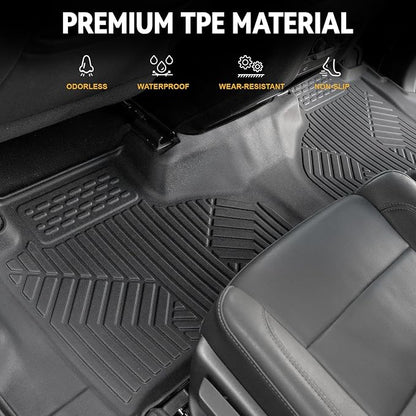 Floor Mats Set for 2021-2025 Chevrolet Chevy Tahoe/GMC Yukon 7 Seats Accessories - Image 3