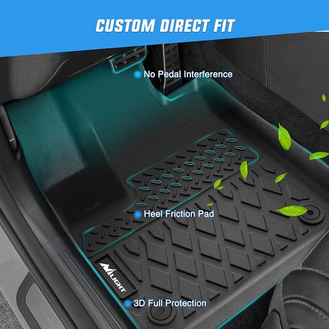 Nilight TPE Floor Mats for 2020 2021 2022 2023 2024 2025 Hyundai Palisade - Image 2