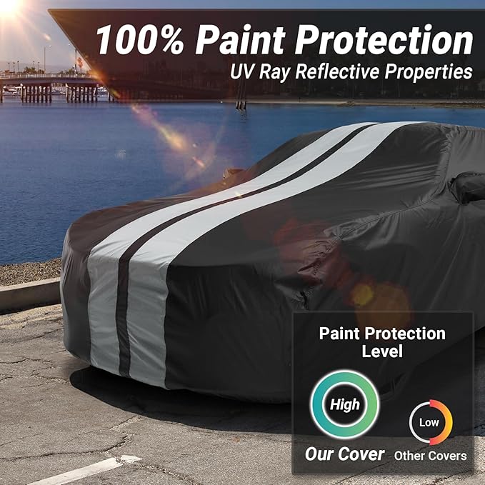 iCarCover Custom Car Cover for Chevy Caprice Sedan Waterproof All Weather Rain - Image 3